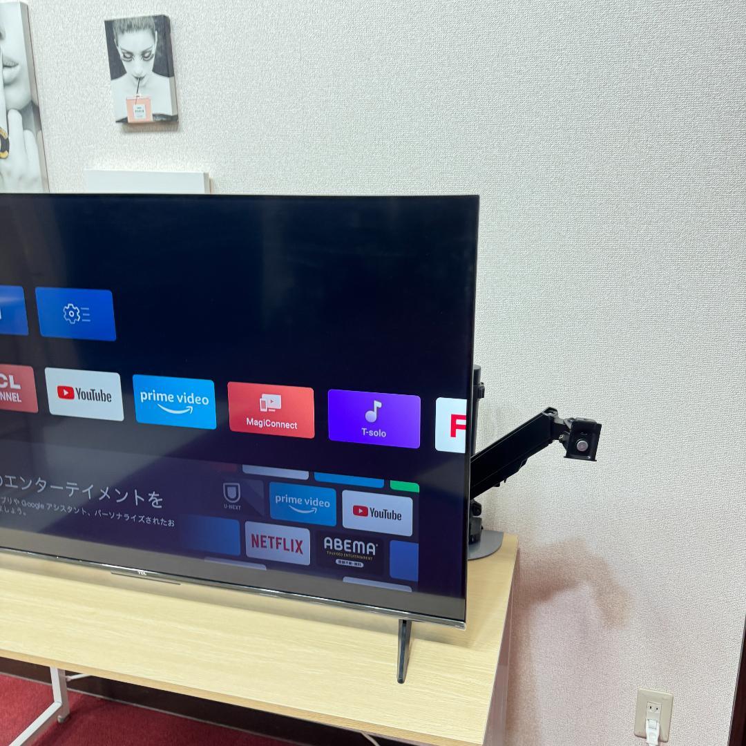 東京23区送料無料　美品TCLチューナーレステレビ　2024年製50型