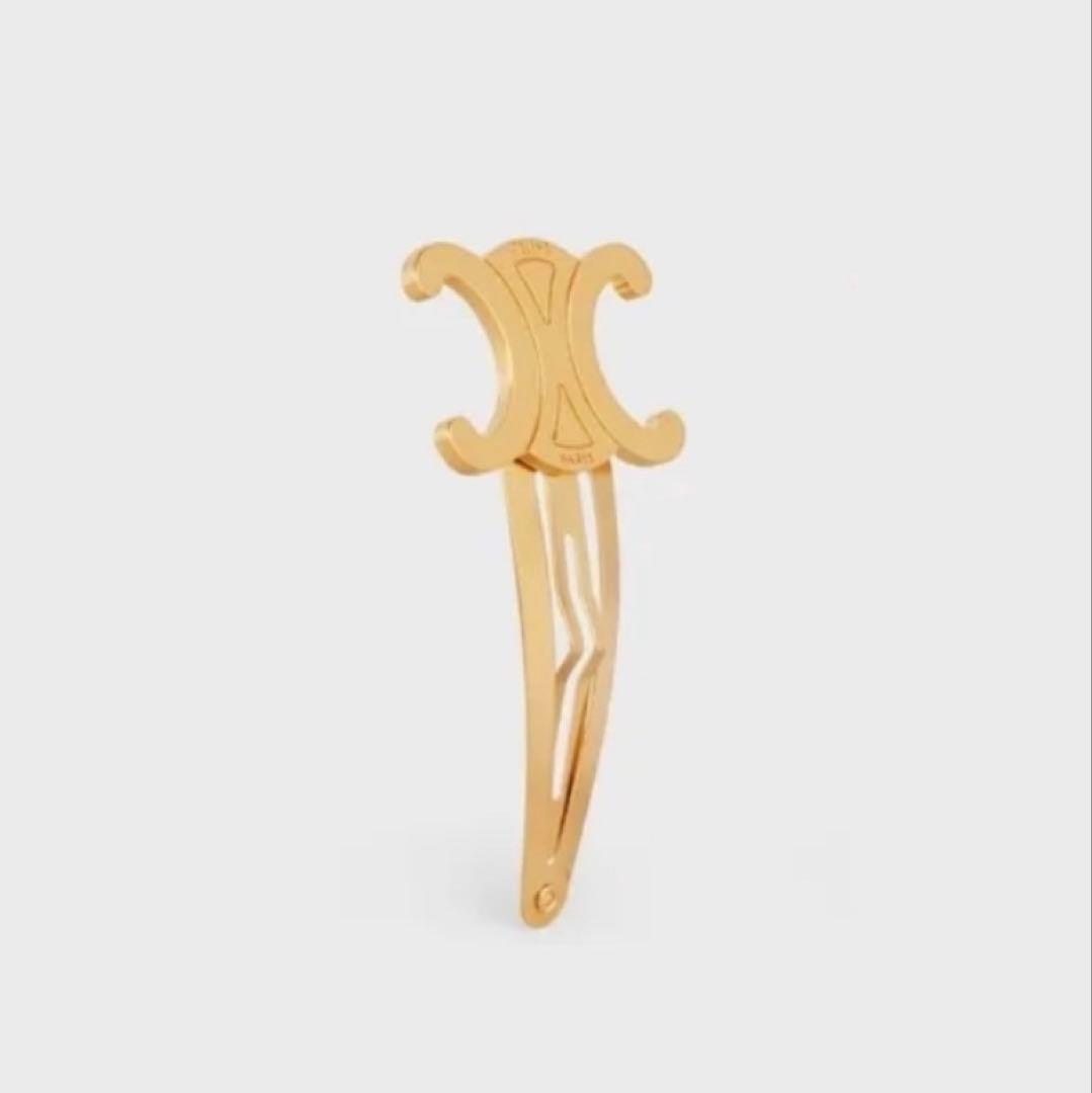 CELINE ゴールド ヘアピン 正規品 ヘアクリップ
