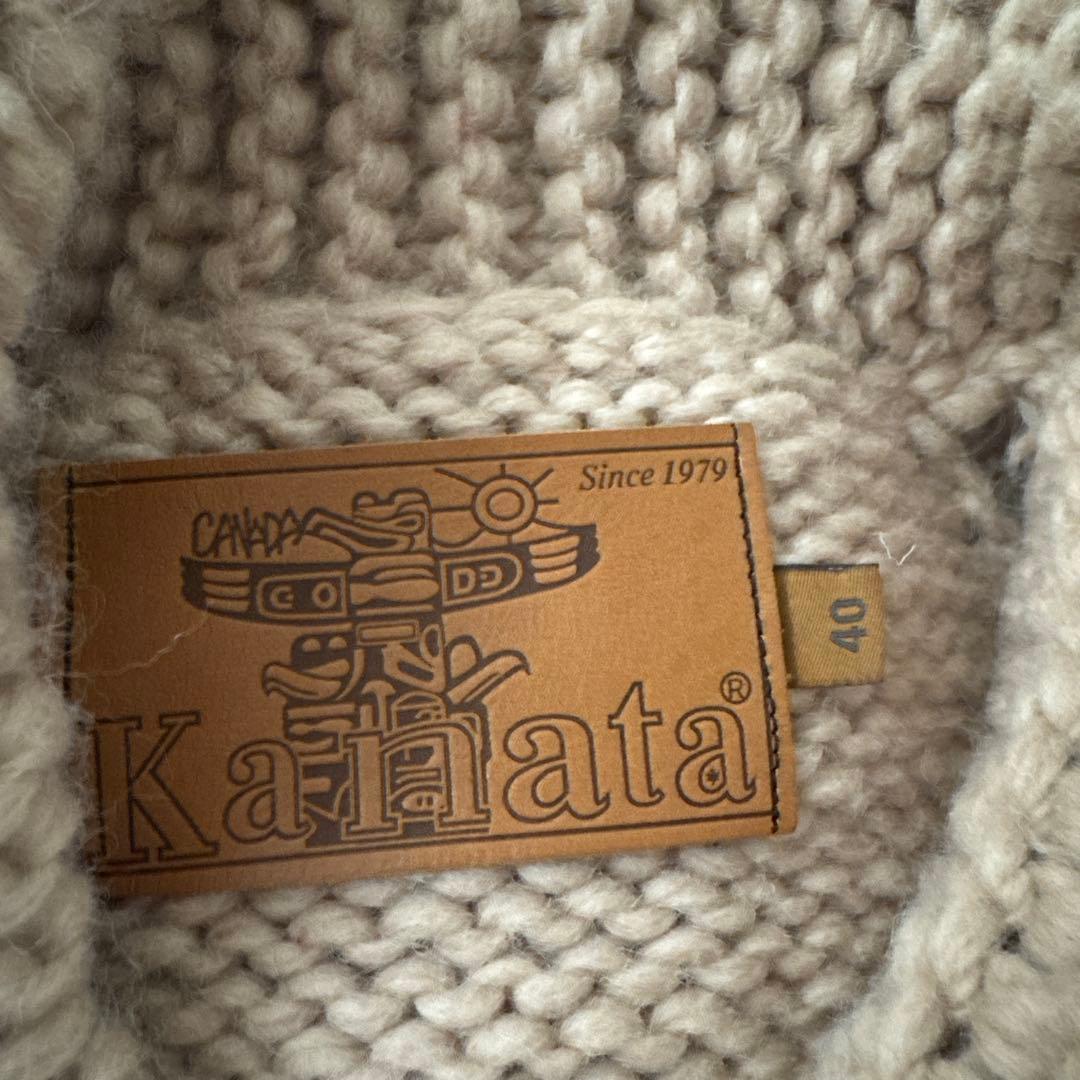 ぼさぼさ様KANATA/カナタカウチン　カリフォルニア州旗モデルB　beige