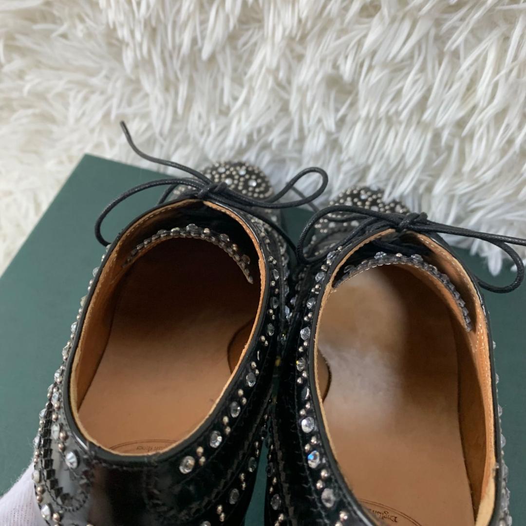 11789✨美品✨Church's スタッズ付き ドレスシューズ 36 ブラック