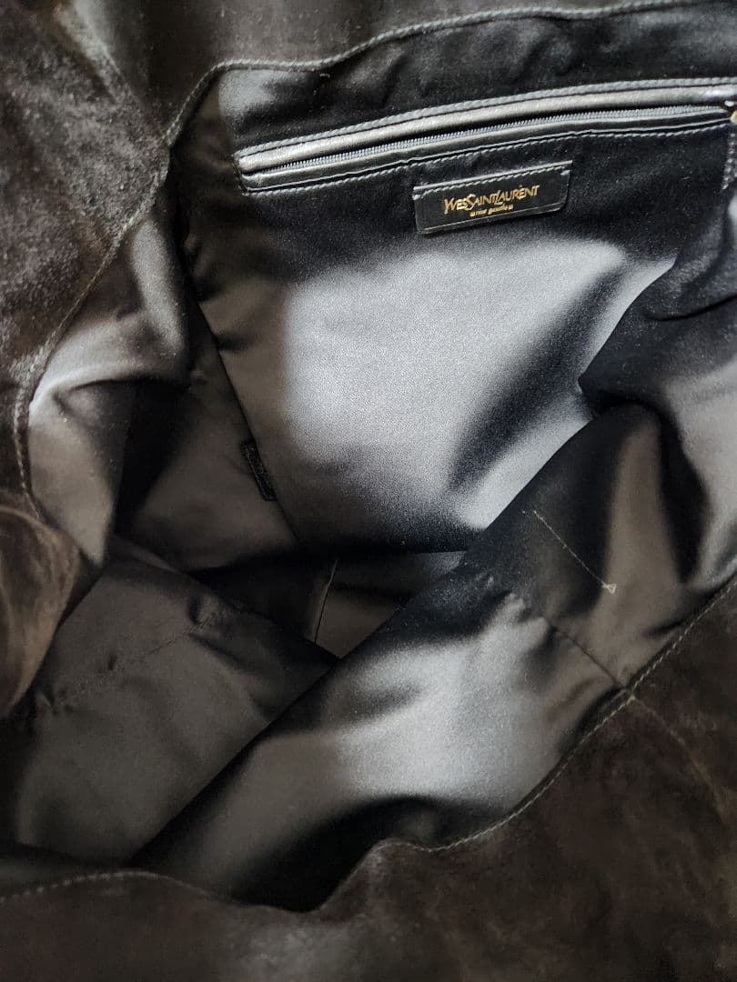 イヴサンローラン　ダウタウン　ラージサイズ　黒 ハラコ トートバッグ