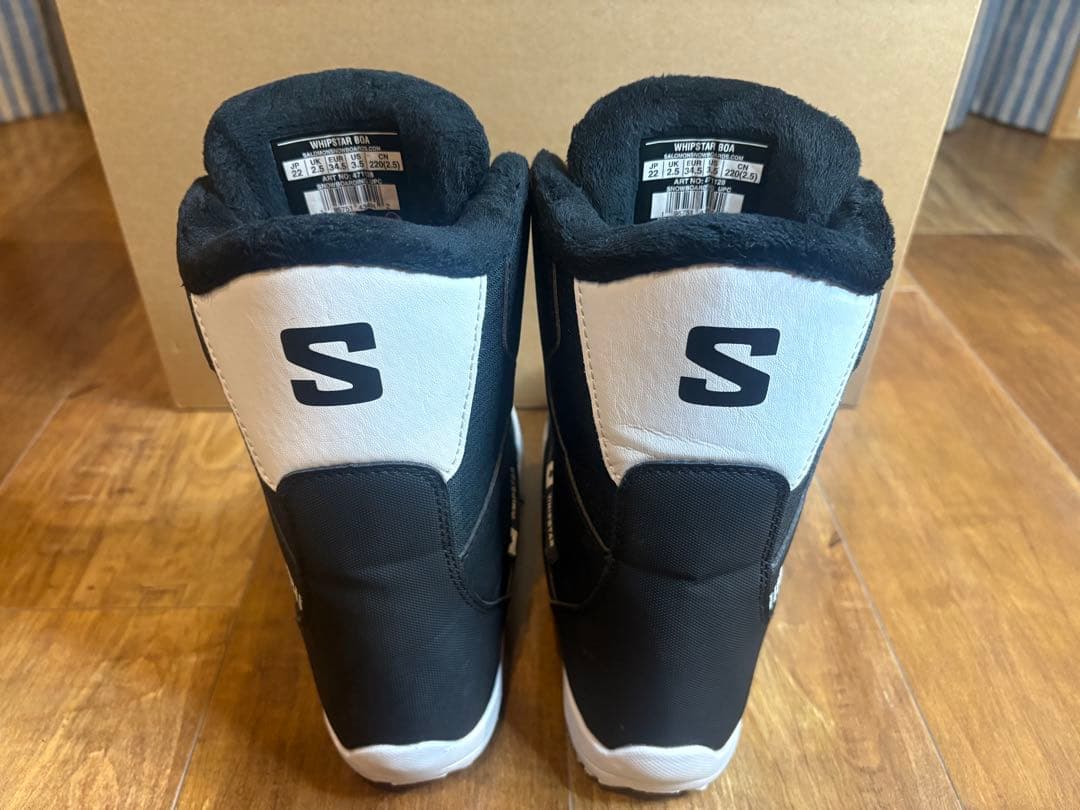 SALOMON キッズ22cm スノーボード ブーツ・バインディング ２点セット