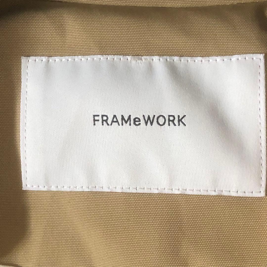 美品 フレームワーク 2024年 撥水ポンチョトレンチコート オーバーサイズ