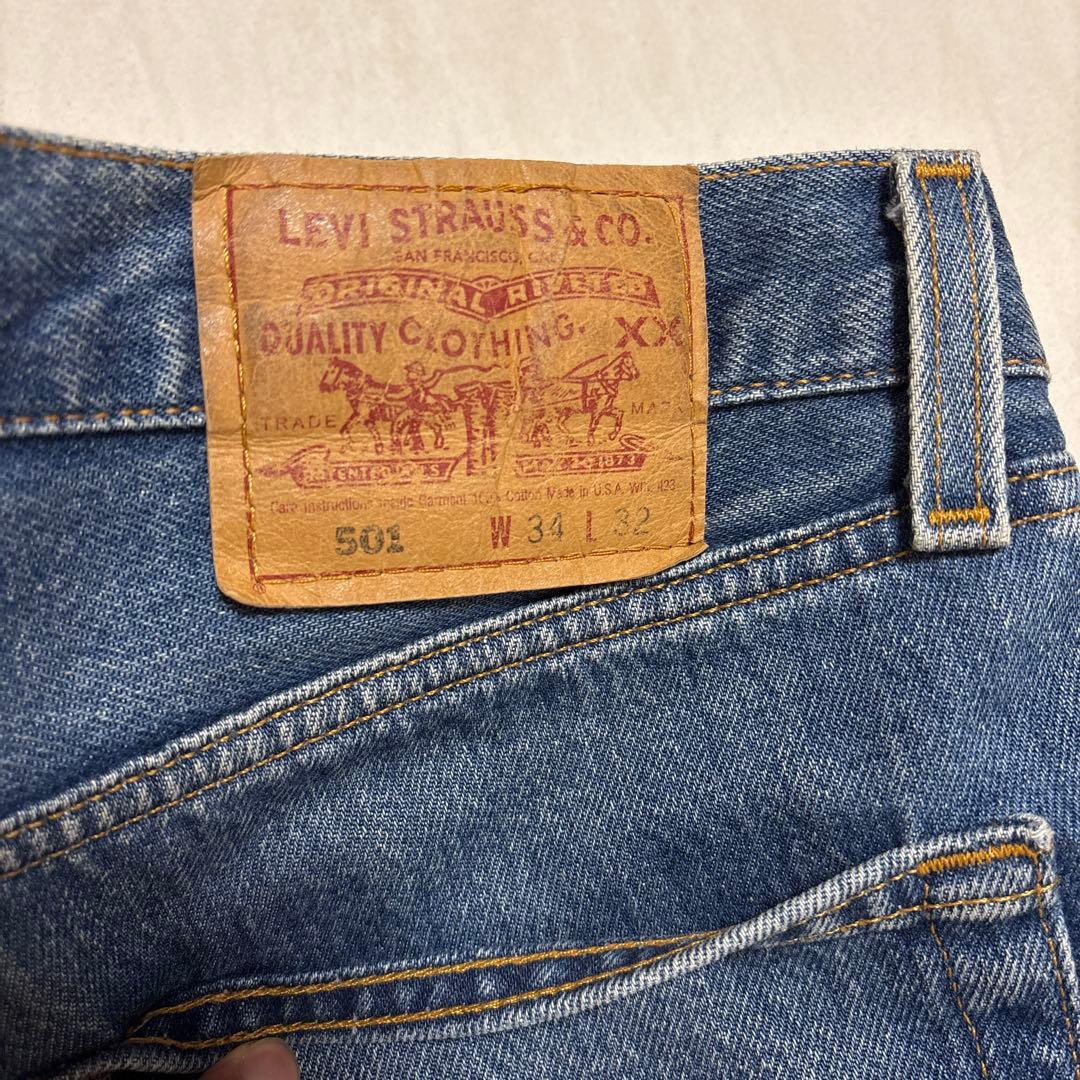 カ*読様 【鬼ヒゲ❗️】LEVI'S/リーバイス501 1998年USA製 W3