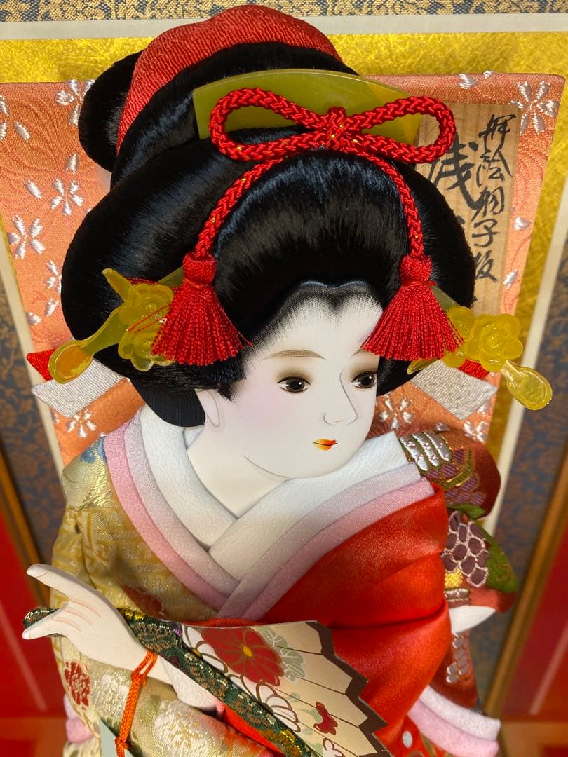 東京久月　羽子板オルゴール付ケース１３号・間口約３１×奥行約２４×高さ約５２㎝