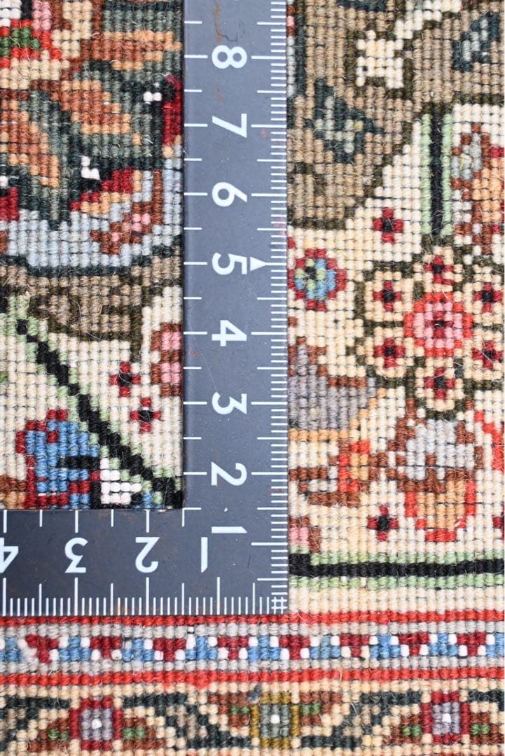 【美品】 ペルシャ絨毯 手織り Tabriz タブリーズ メダリオン柄