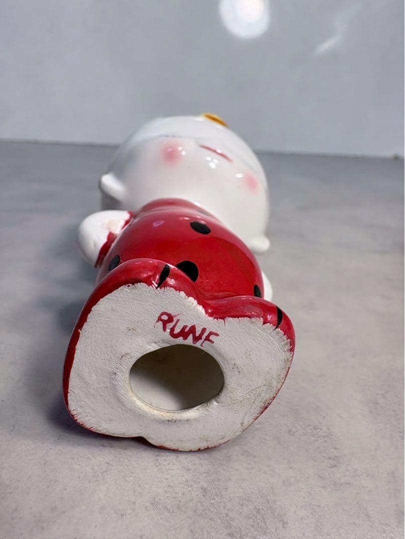 内藤ルネ 鬼の子 陶器 置物 RUNE 昭和レトロ フィギュリン 高さ約6cm