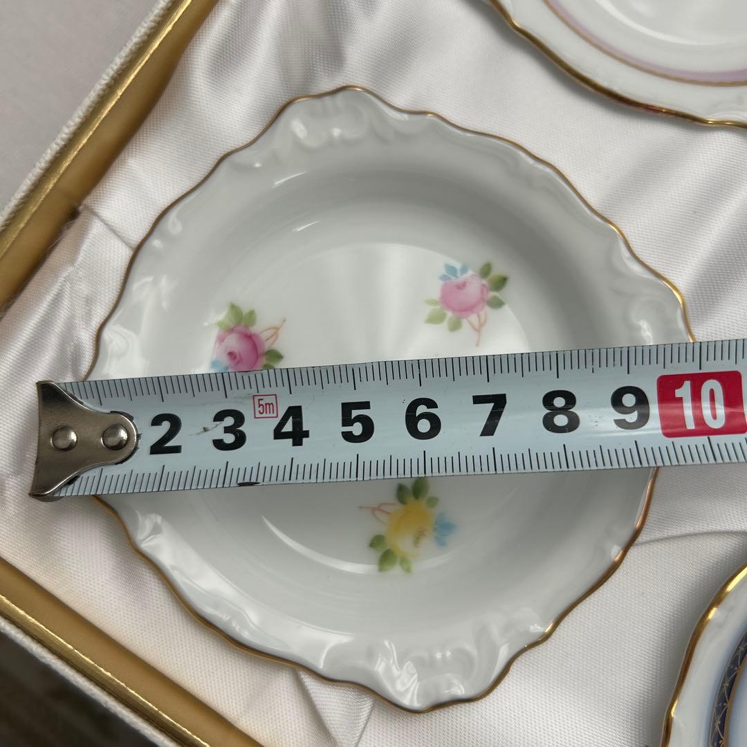 大倉陶園　技法シリーズ　小皿　6枚セット　箱付き　OKURA