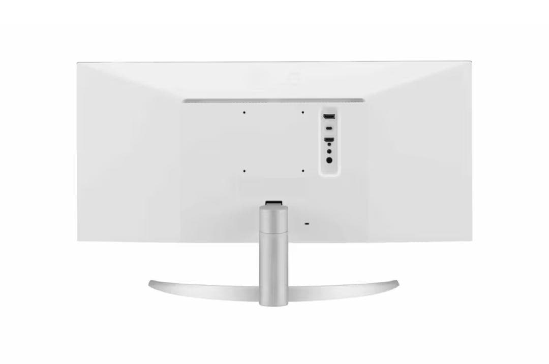 LG 29インチ 21:9ウルトラワイドモニター 背面ホワイト スタンド付属