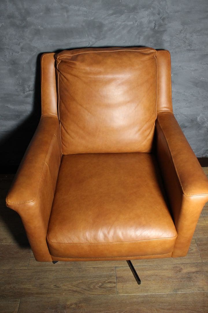 首都圏送無料〜ANV001 本革　3人がけ＋オットマン＋チェア　ソファセット