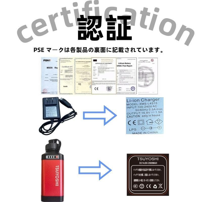 ダイワ シマノ用電動リール専用バッテリー セット 14.8V 赤3500mAh