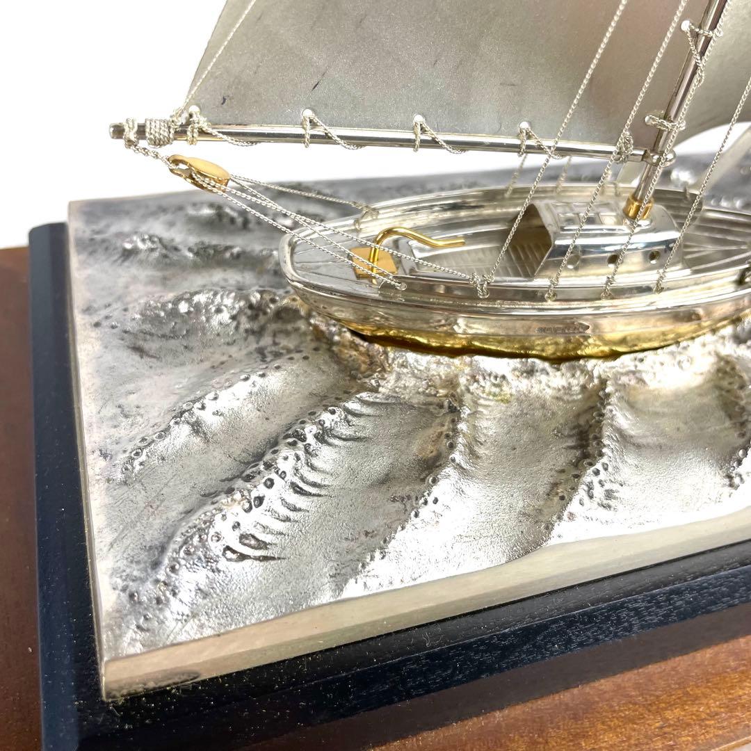 銀製 ヨット 帆船 航海船 シルバー SILVER 970 インテリア 置き物