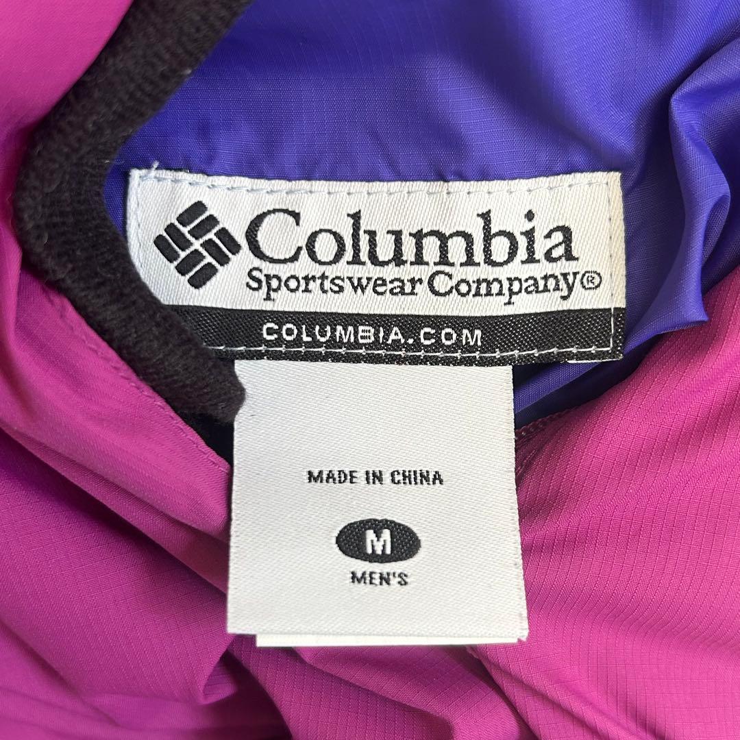 Columbia hooded puffer jacket リバーシブル　00s