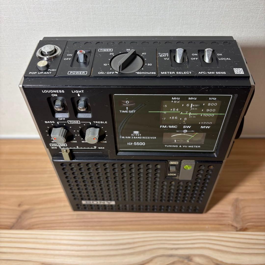 【ジャンク】SONY ICF-5500 スカイセンサー ラジオ