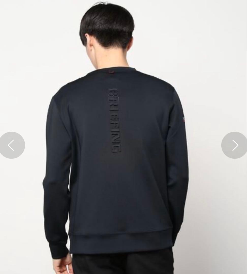 【ブリーフィングゴルフ】3DLOGOCREWNECK/メンズ3Dロゴクルーネック