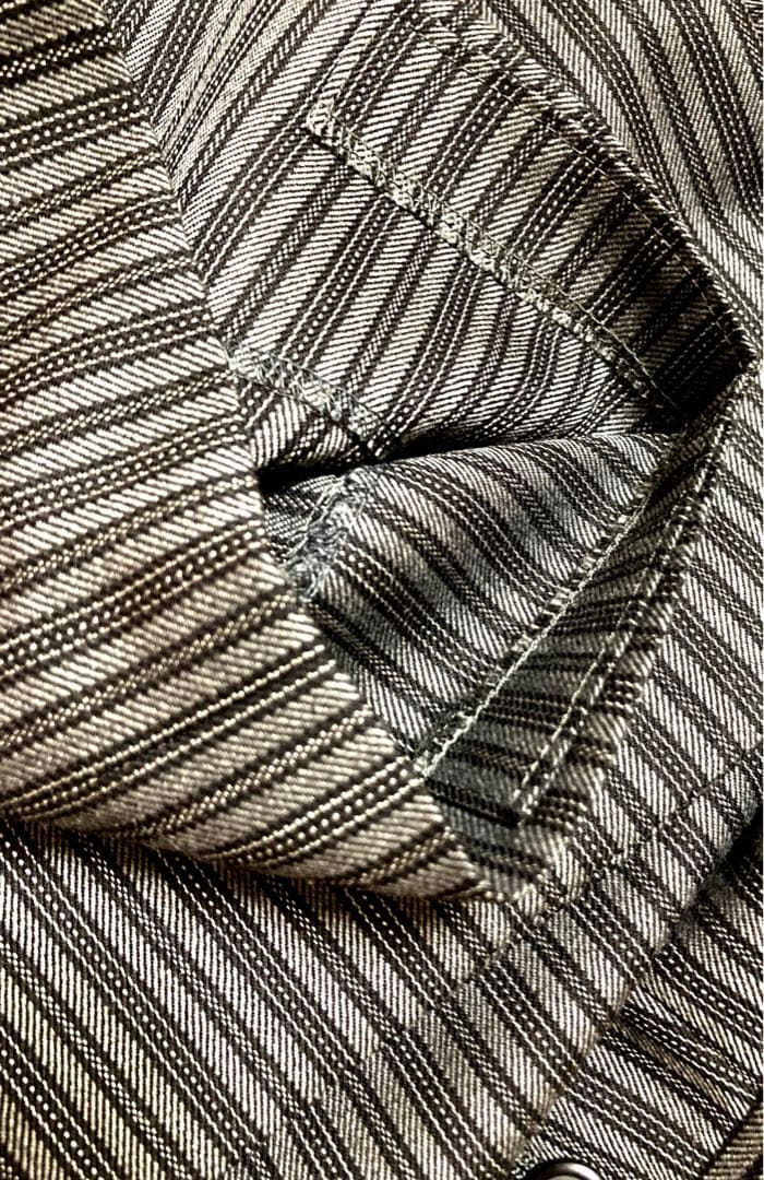 【ドライクリーニング済‼️】2回使用　モーニングコート 縦縞パンツ ベストAOKI