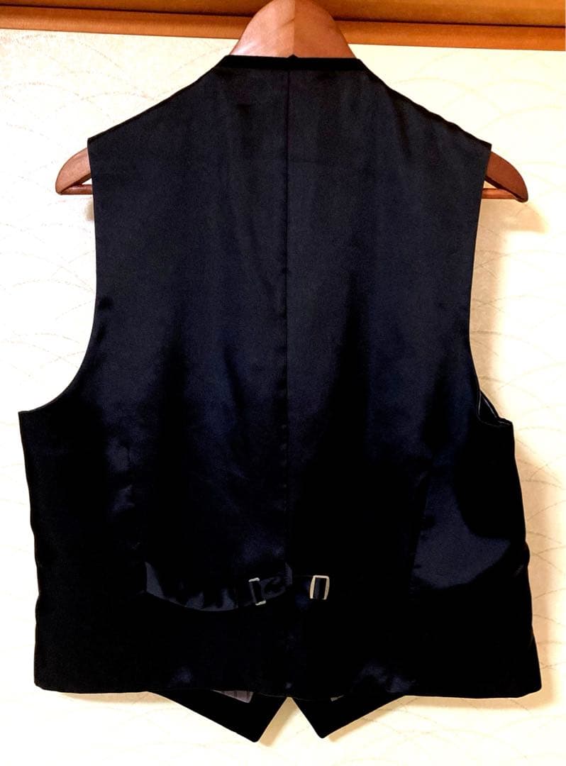 【ドライクリーニング済‼️】2回使用　モーニングコート 縦縞パンツ ベストAOKI