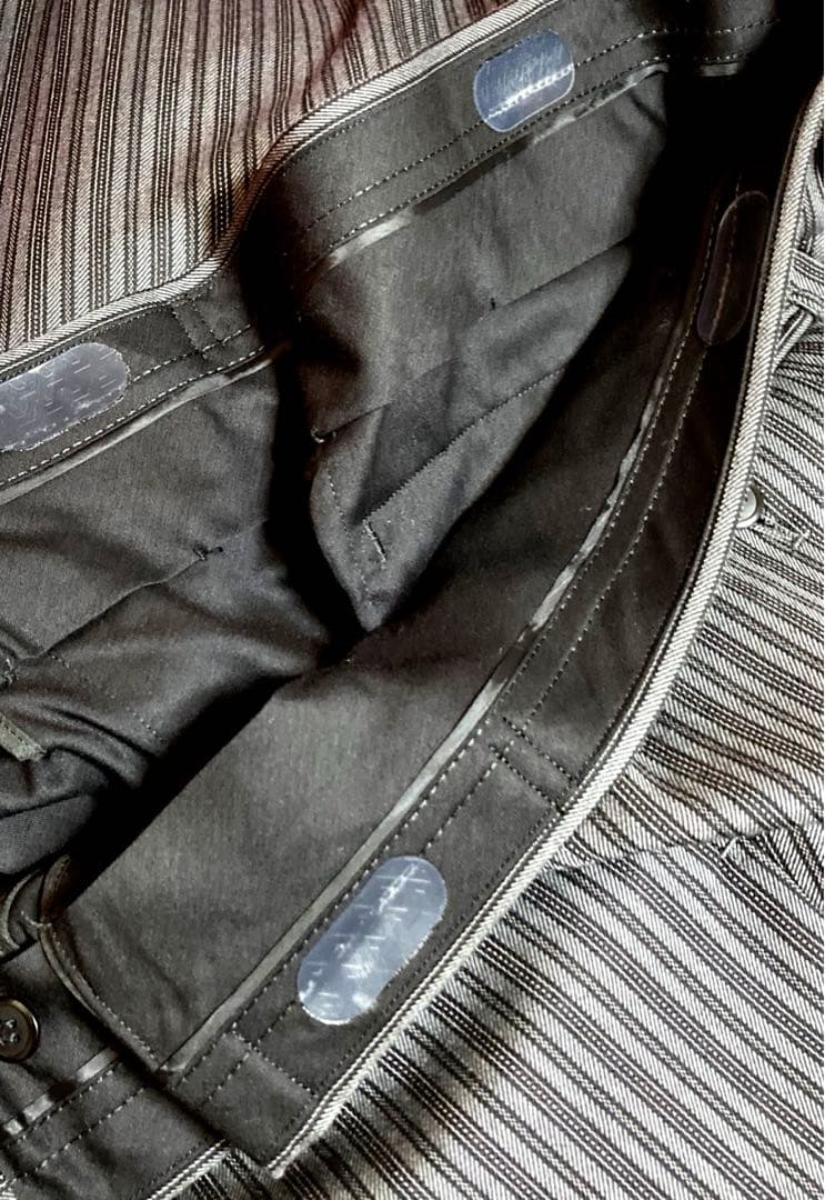 【ドライクリーニング済‼️】2回使用　モーニングコート 縦縞パンツ ベストAOKI