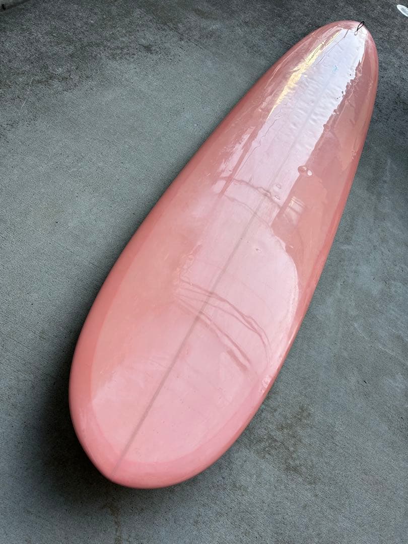CRAFT 9'2\" ロングボード 字原三喜男シェイプ クラフト 茅ヶ崎 ピンク