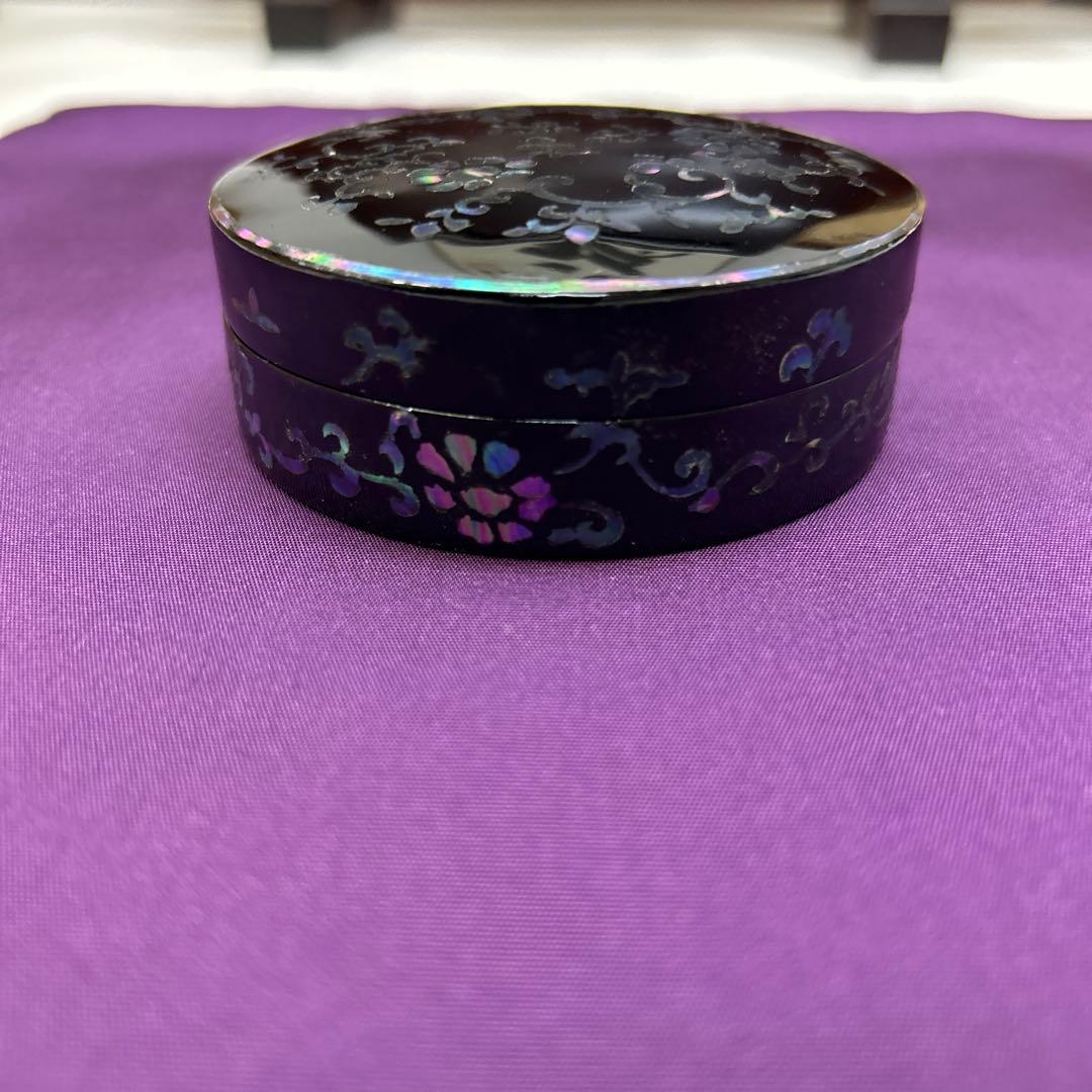 琉球青貝香合