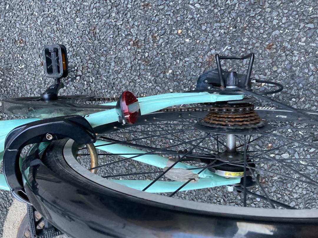 ブリヂストン24インチSCHLEIN 子供用自転車 ミントグリーン 前カゴ付き