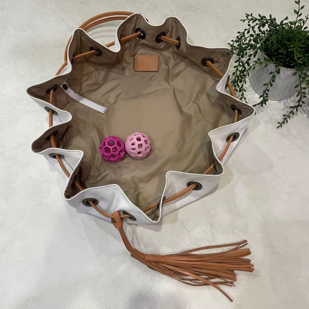 日本製　ヌメ革使用　seeeお散歩バッグ