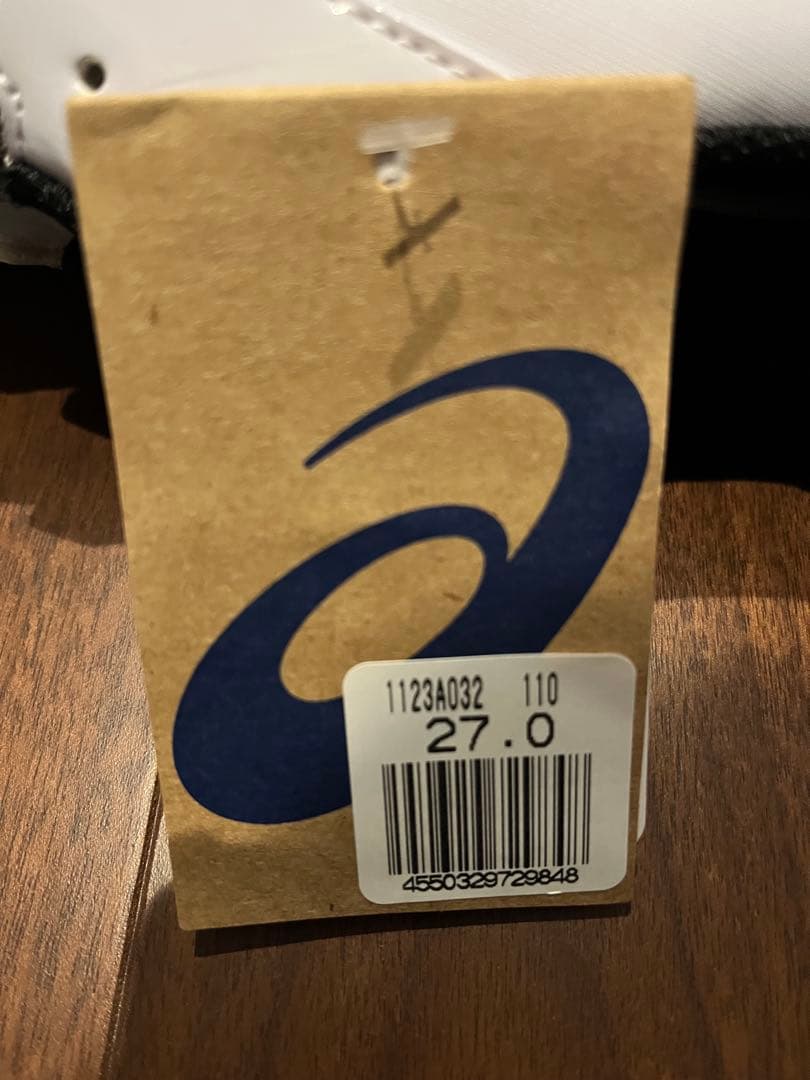 asics ホワイトスパイク 27.0 P革付き