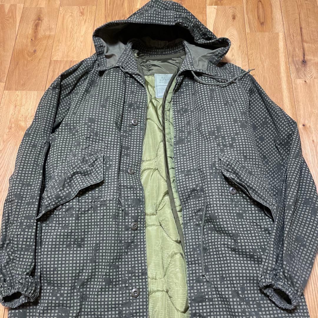 美品 80s 米軍実物 ナイトカモパーカー ライナー付き ヴィンテージ