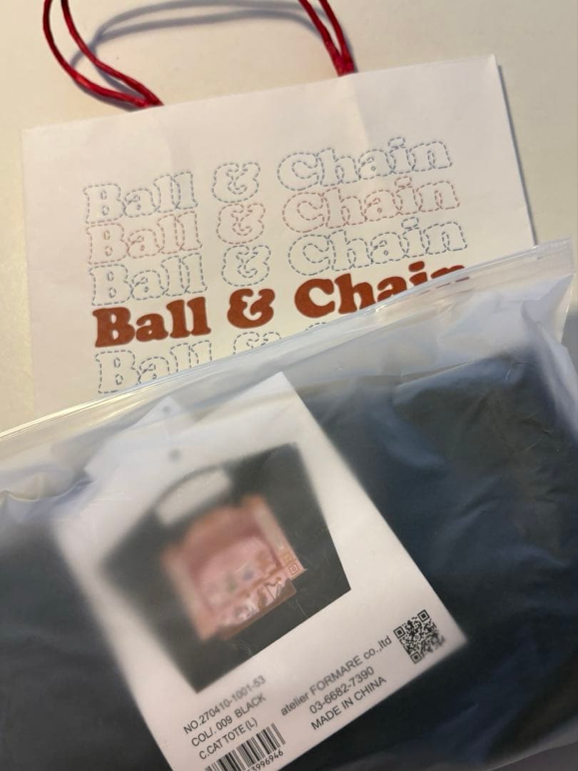 CHACOTT ボールアンドチェーン　チャコットコラボ　Mサイズ　ブラック