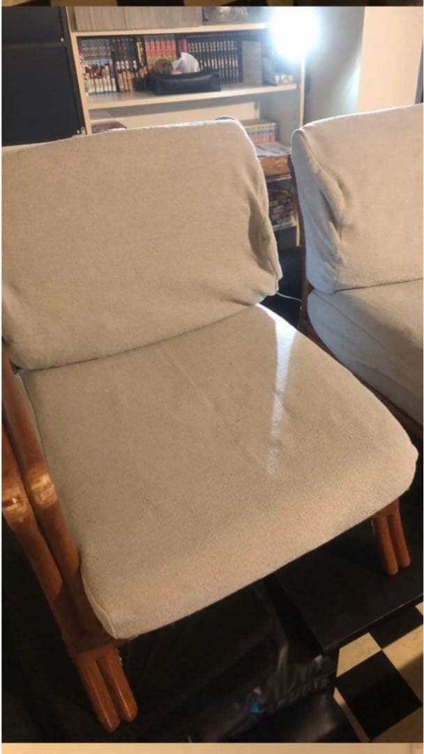 希少♦️高級ラタンソファ♦️ふっくらクッション♦️便利な分割可♦️右側♦️送料込