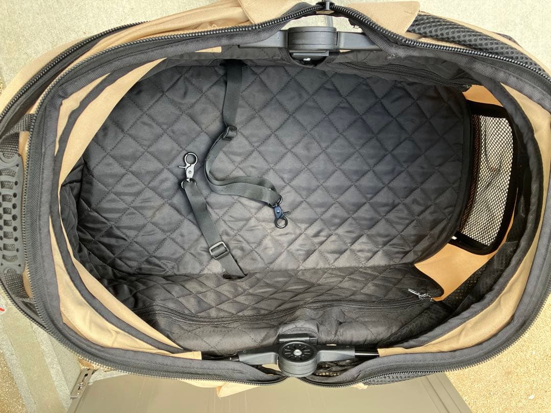 ペットカート ベージュ折りたたみ式