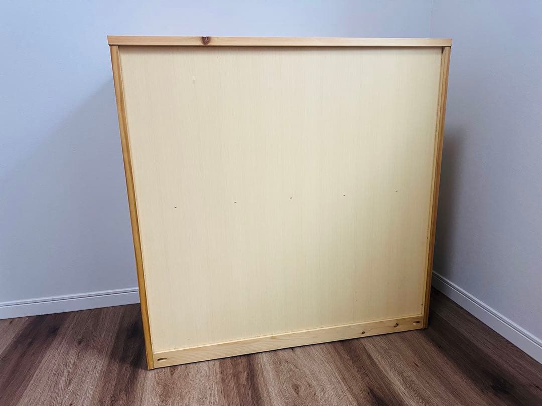 無印良品 パイン材 チェスト 4段ワイド 幅830 奥行400 高さ830