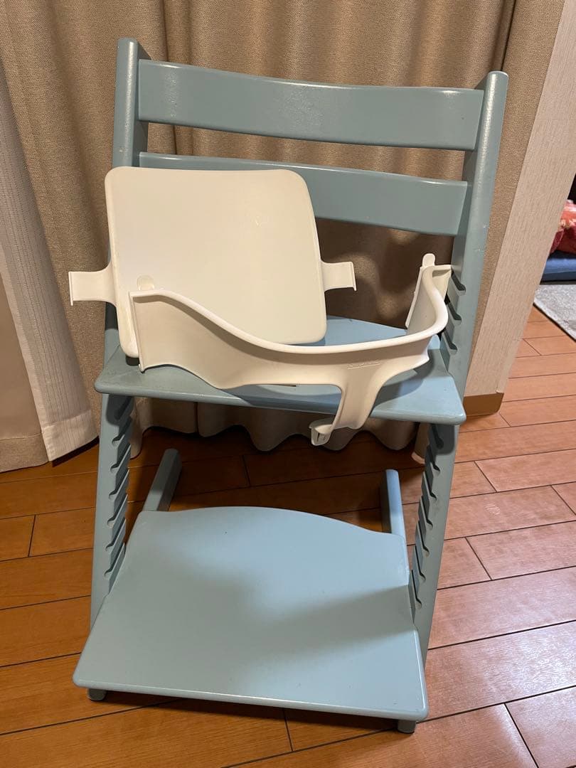 （本日限定価格）STOKKE ストッケトリップトラップアクアブルーベビーセット付