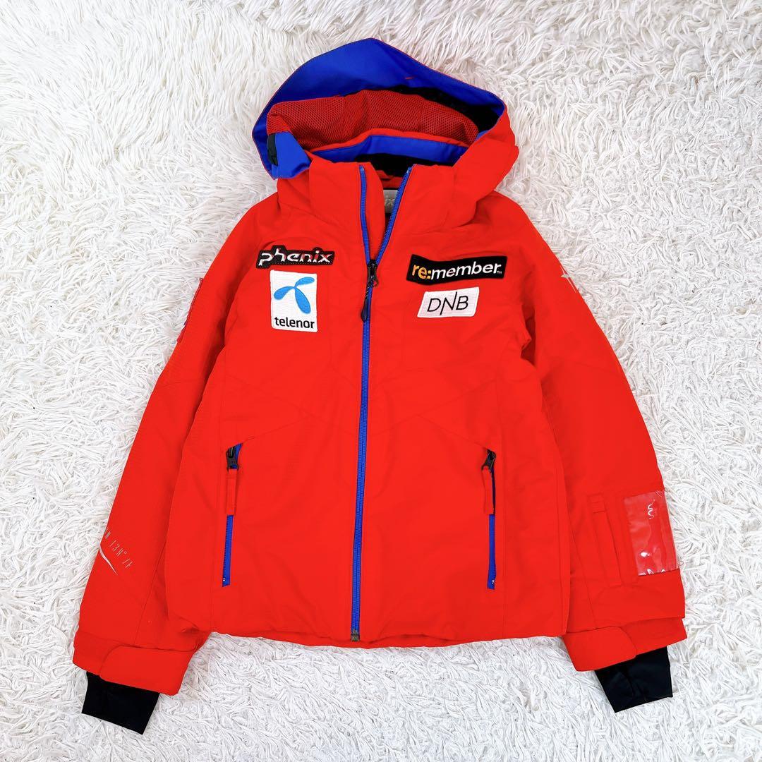 美品✨phenix フェニックス スキーウェア 130cm 上下セット 赤 青
