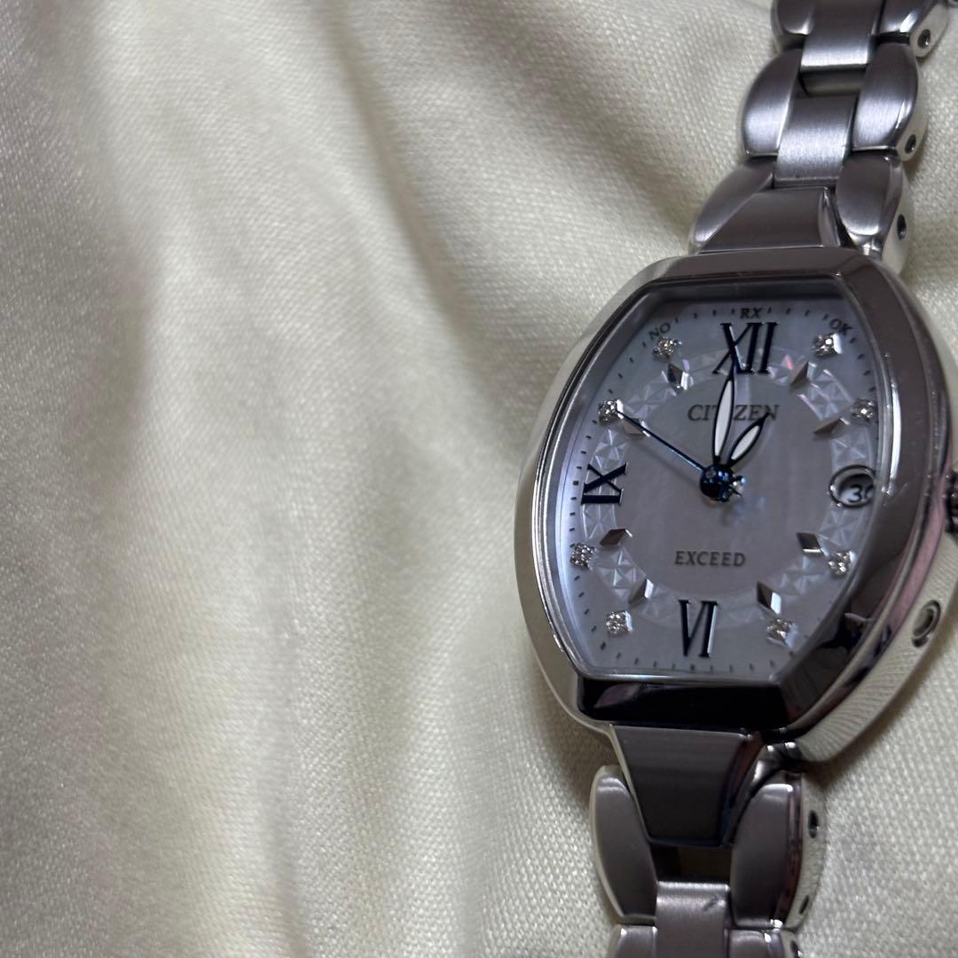 シチズン エクシード 電波ソーラー 8Pダイヤ♡即購入可♡