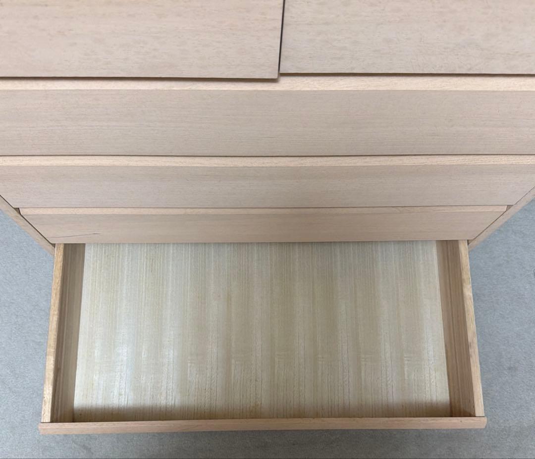 ディノス　桐チェスト　クローゼット用　キャスター付き