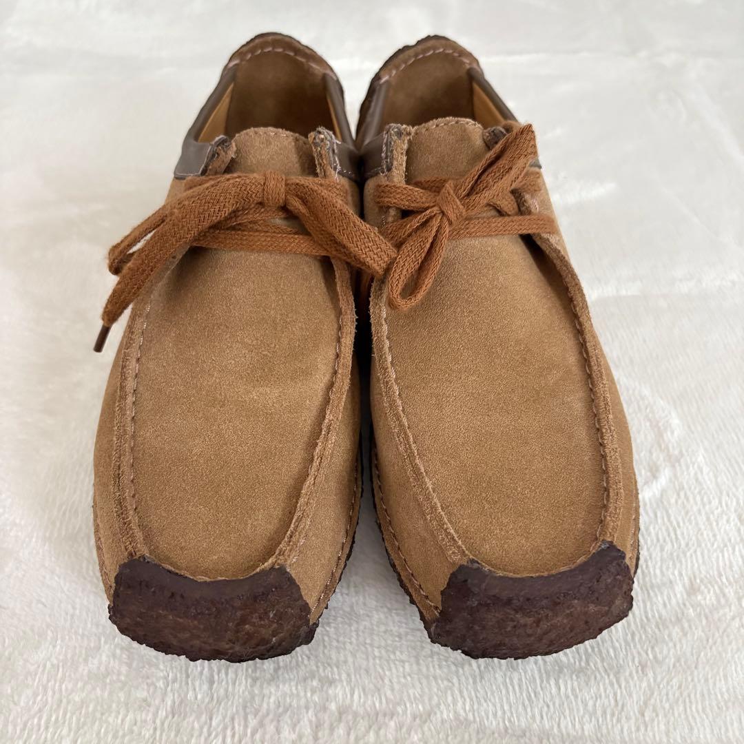 美品✨クラークス ナタリー オークウッド スエード ベージュ モカシン 24cm