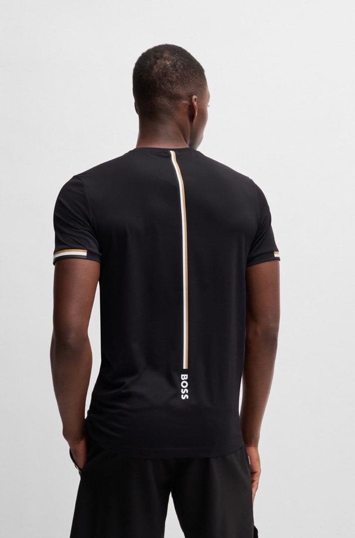 BOSS テニス シャツ Lサイズ 黒