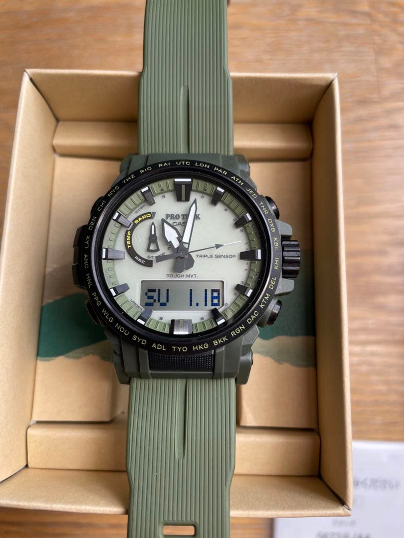 ヒナ吉 CASIOプロトレックPRW-61LD-3JF 10気圧防水