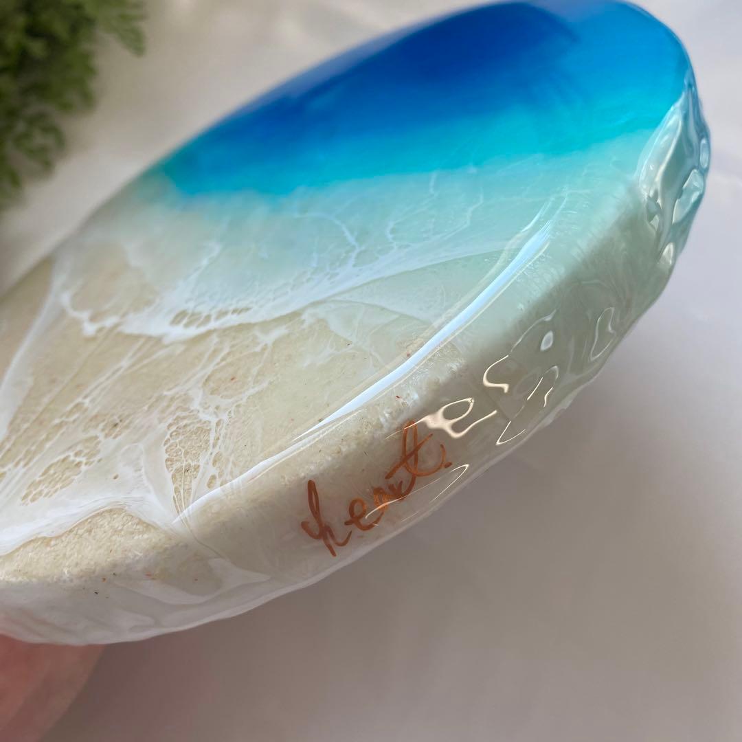 レジンアート　丸型　海アート　オーシャンアート