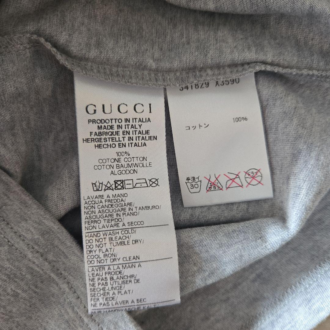 新品　グッチキッズグレーTシャツ100