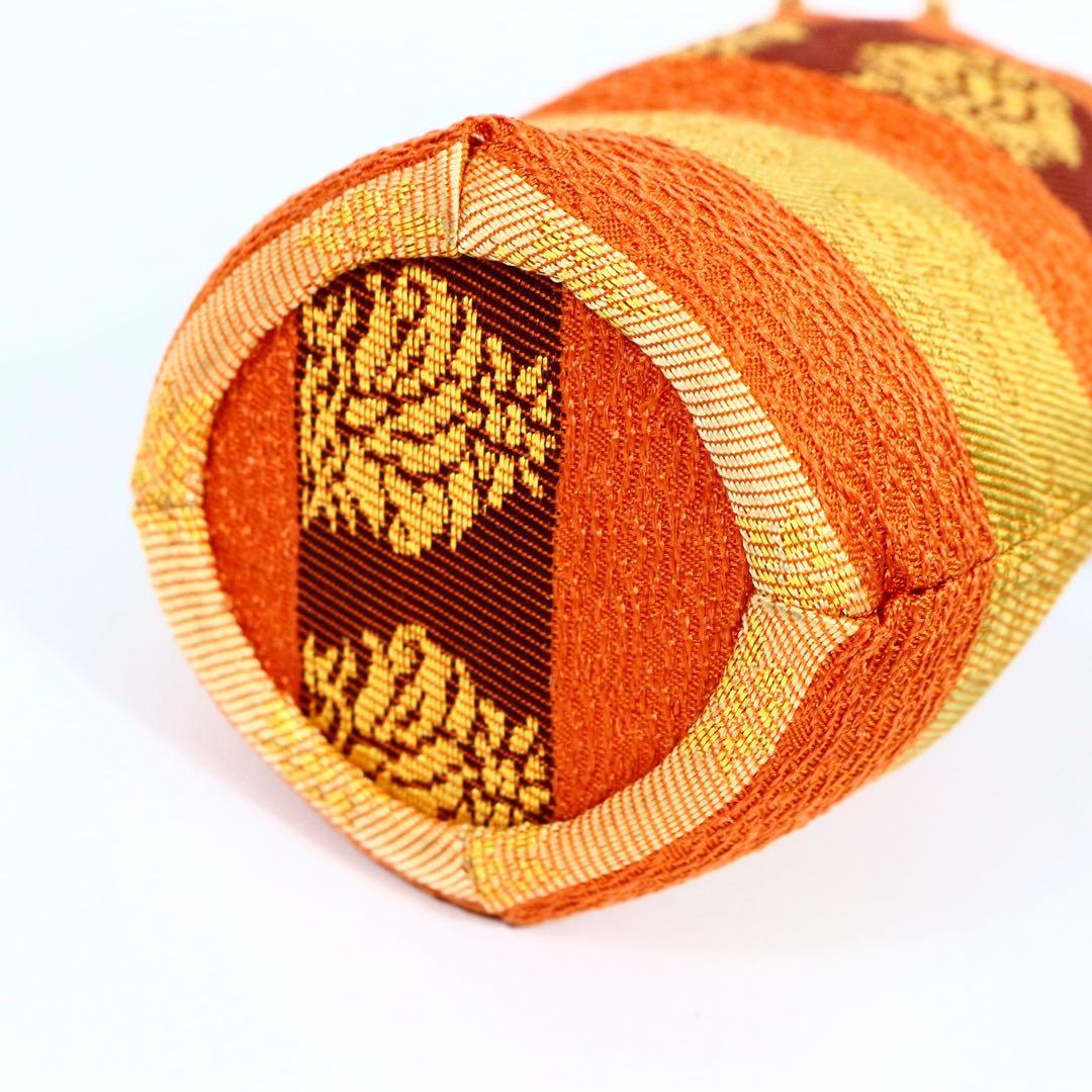 城窯 中嶋紀義 唐津焼 肩衝茶入 茶道具 唐物 仕覆 西陣織 段鶏頭