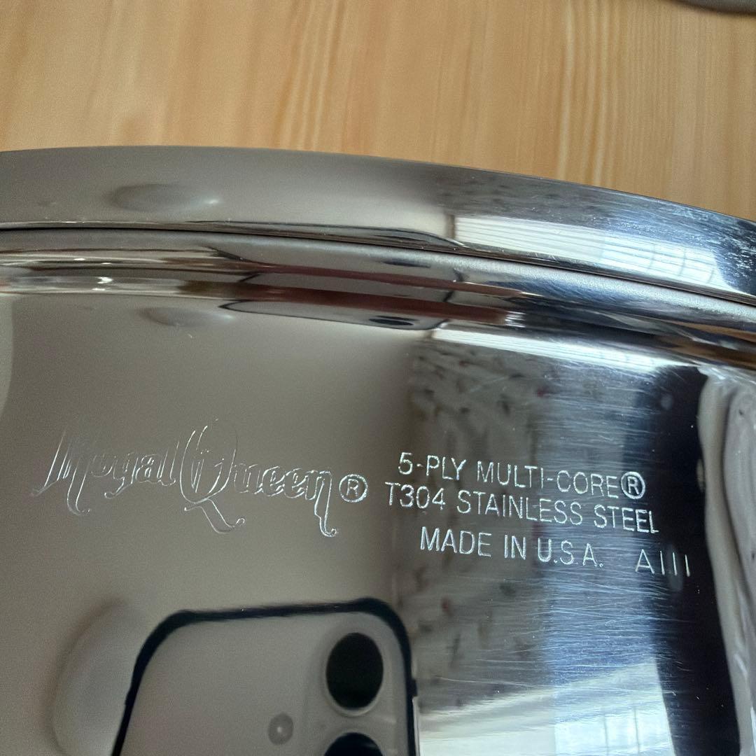 新品未使用品 ロイヤルクイーン 2コート 蓋付き IHガス両用