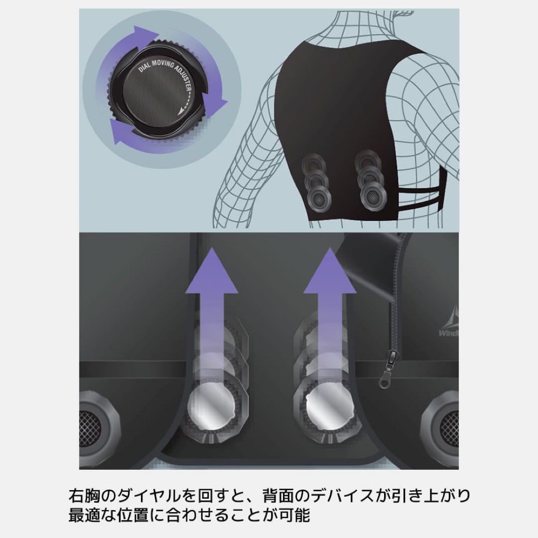 ワークマン　ウィンドコアアイス×ヒーターペルチェベストPRO2　786