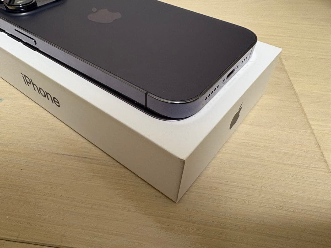 【美品】Apple iPhone 14 Pro 128GB ディープパープル