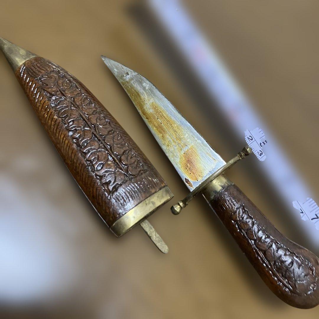 値下げ！彫刻木製ナイフ