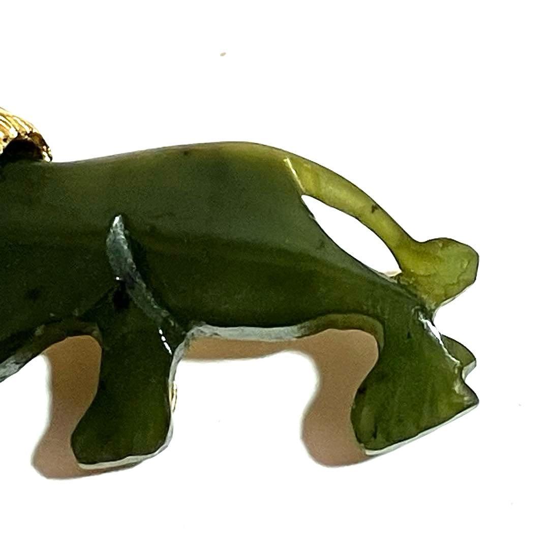 V*e様 SWOBODA スワボダ　ヴィンテージ　ライオン　翡翠　ブローチ