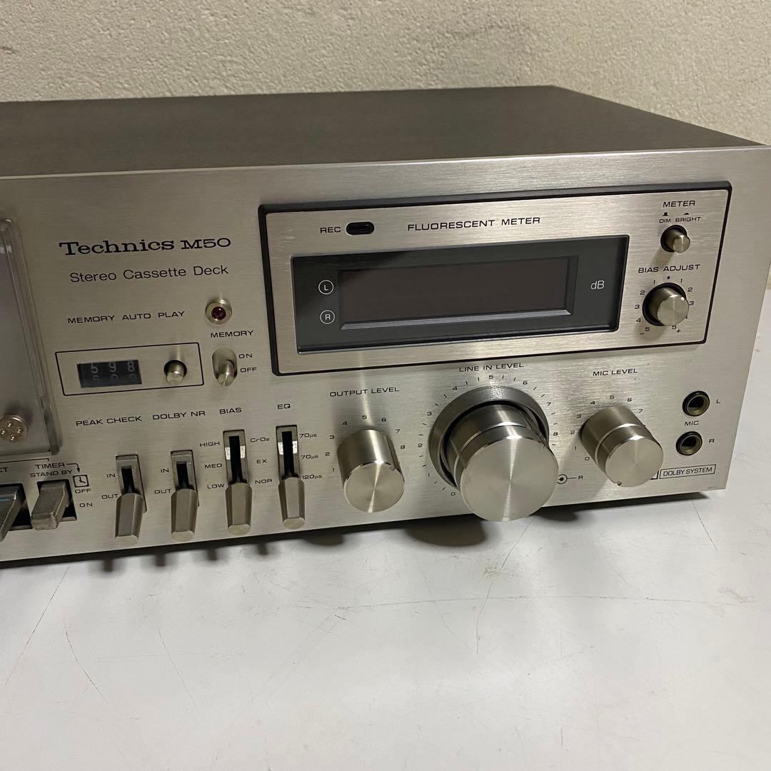 動作確認済み Technics ステレオカセットデッキ RS-M50 自宅保管品
