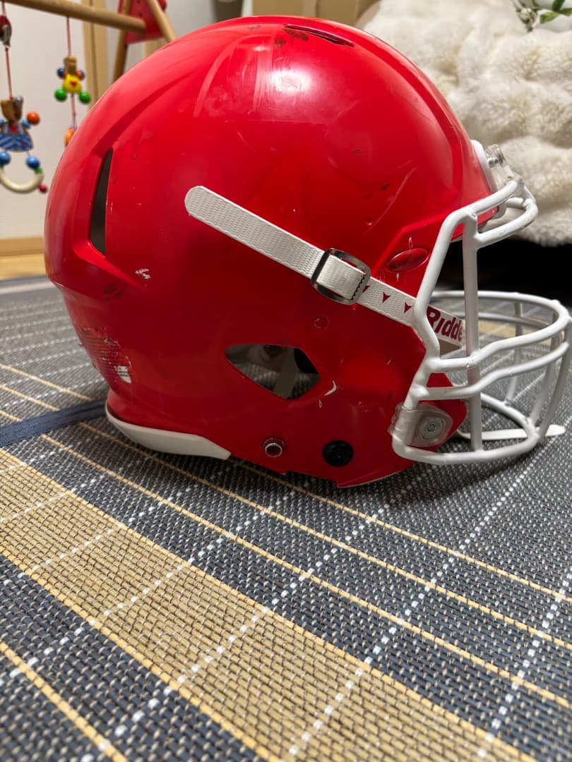 Riddell 赤 アメリカンフットボールヘルメット　サイズL