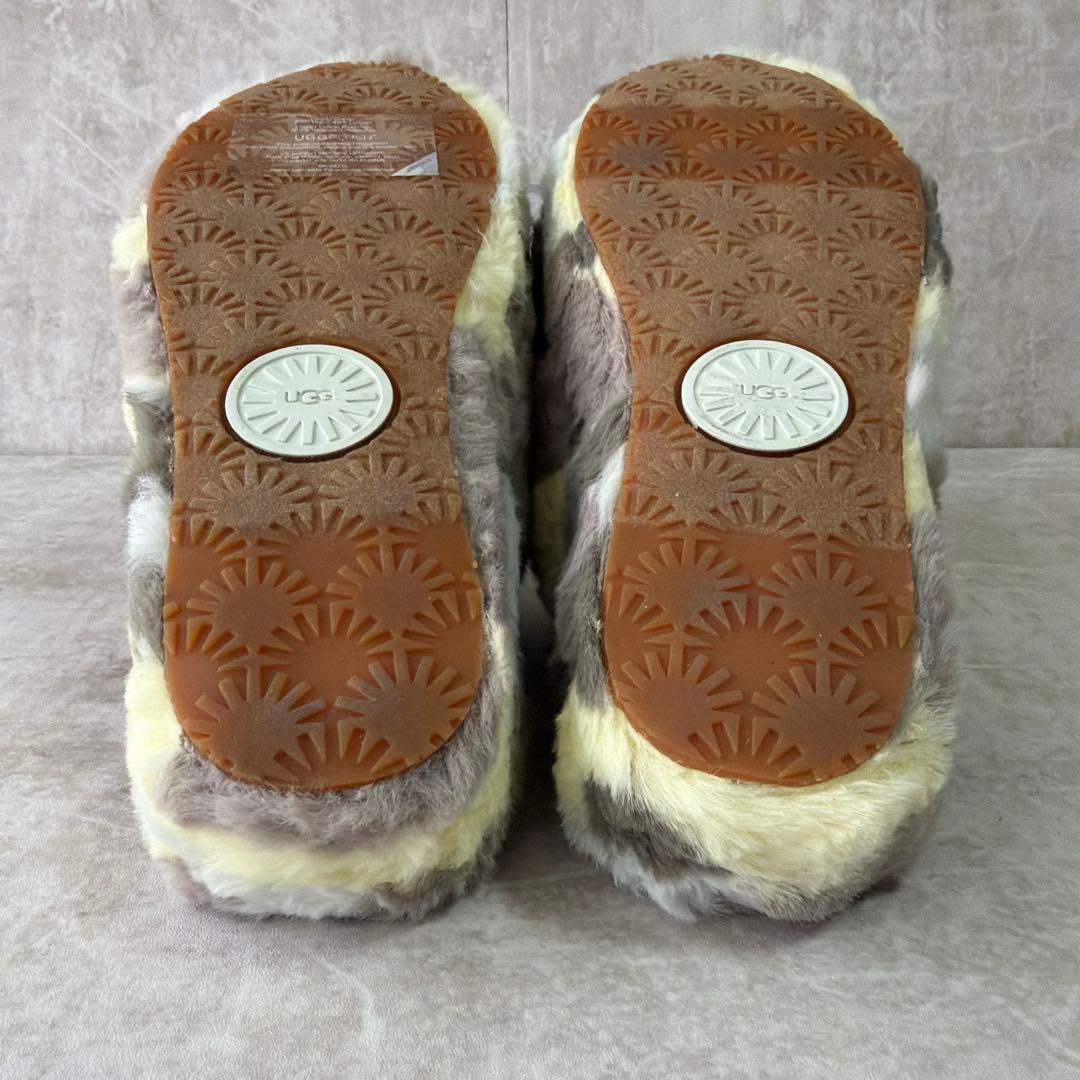 ⭐️未使用⭐️UGG アグ フラッフイヤー スライド サンダル 25cm カモフラ柄